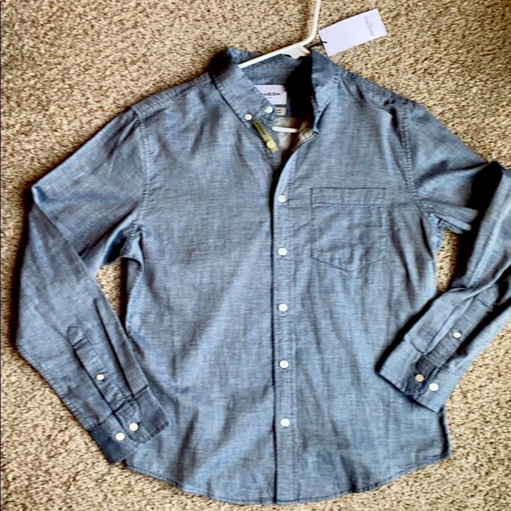 NWT 🔥 Goodfellow & Co Mens “Horizon Blue” shirt